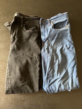 STS Blue Slim Straight Jeans - Black & Blue Pair